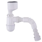 Сифон для писсуара 1 1/4" с манжетом D50 гофрой 40/50, 310-650мм Waterstal P31009