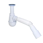 Сифон для мийки з гофрою 1 1/2" 40/50 Waterstal А-40029