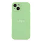 Чохол Silicone Case Full Size with Frame для iPhone 13 Колір 01.Mint