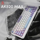 Клавіатура Ajazz AK820 MAX для творчості провідна(RGB, магнітні перемикачі, 75%, Purple White Blue)