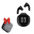 Беспроводные Bluetooth наушники Acefast T9 Crystal (AIR) Earbuds Grape + Подарок защитный чехол UGREEN ударопрочный кейс для наушников |TWS, вкладыши, Bluetooth 5.3, USB Type-C, до 30 часов работы, IPX4, встроенный микрофон| Черный