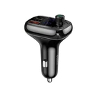 Автомобильный FM-трансмиттер модулятор и зарядный адаптер Baseus T Shaped Car Bluetooth MP3 Player S-13 (PPS Fast Charger Edition) |Bluetooth 5.0, 2USB(3.4A) + 1Type-C(5А), TF, 36W, быстрая зарядка QC3.0/QC4.0, LED-дисплей| Черный