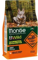 Сухий корм для дорослих собак Monge Dog Bwild Gr.Free Качка