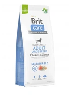 Корм для собак великих порід Brit Care Dog Sustainable Adult Large Breed з куркою та комахами