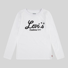 Детский лонгслив для девочки Levi`s 761434541 116 см Белый (1159841166)