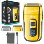 Электробритва шейвер от USB с дисплеем VGR Super Trim V-332 аккумуляторная с тремя плавающими головками