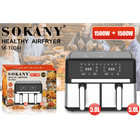 Аерофритюрниця Sokany SK-10041 3000 Вт 10 л з регульованою температурою до 200°С