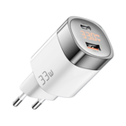 Сетевое зарядное устройство Essager Lingyun 33W GaN Digital Display Travel Charger A+C EU White
