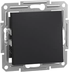 1-клавішний вимикач Schneider Electric Asfora самозажимний антрацит (EPH0100171)