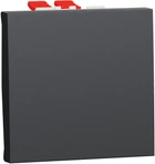 Перемикач 1-клавішний перехресний Schneider Electric Unica New 10А 2 модулі антрацит NU320554