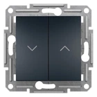 Выключатель для жалюзи Schneider Electric Asfora антрацит EPH1300171