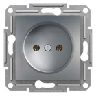 Розетка Schneider Electric Asfora без заземления сталь EPH3000162
