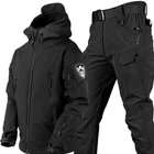 Костюм Soft Shell Чорний на флісі L розмір (37742625-3)