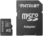 Карта памʼяті Patriot microSDHC 16GB UHS-I U1 + SD-адаптер (PSF16GMCSDHC10)