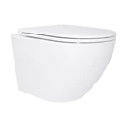 Унитаз подвесной Qtap Robin New керамический безободковый с сиденьем Soft-close белый (SD00050601)