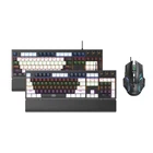 Клавіатура і Миша XO KB-06 mixed color luminous mechanical Колір Білий мікс