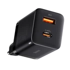 Мережевий зарядний пристрій Baseus Super Si Pro 2 порти, USB + Type-C 30W Чорний (CCSUPP-E01)