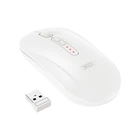 Мышка беспроводная XO M13 Tri-mode бесшумная (Bluetooth+2.4G USB) Белый