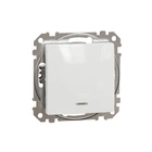 Выключатель одноклавишный Schneider Electric Sedna Design с подсветкой белый SDD111101L