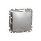 Выключатель одноклавишный Schneider Electric Sedna Design с подсветкой алюминий SDD113101L