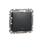 Выключатель одноклавишный Schneider Electric Sedna Design с подсветкой чёрный SDD114101L