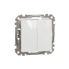 Выключатель двухклавишный Schneider Electric Sedna Design белый SDD111105