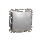 Кнопочный выключатель одноклавишный Schneider Electric Sedna Design алюминий SDD113116