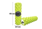 Масажний ролик EasyFit Grid Roller Extreme 45 см Салатовий (A-022124)