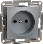 Розетка без заземлення Schneider Electric Asfora Сталь EPH3000162