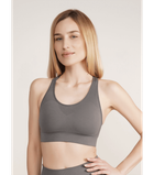 Спортивный бесшовный топ с широкими бретелями - Giulia - TOP ENERGY - L/XL - Poppy Seed