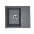 Гранітна мийка для кухні Platinum 5851 ARIA матова Сірий мусон (00119696)
