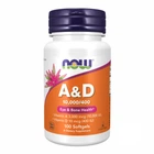 NOW Foods, вітаміни A і D, 100 капсул