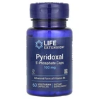 Піридоксаль 5'-фосфат Вітамін B6 100 мг Pyridoxal 5'-Phosphate Caps Life Extension 60 капсул
