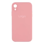 Чохол Silicone Case Full Size with Frame для iPhone Xr Колір 06.Light Pink