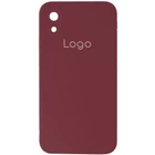 Чохол Silicone Case Square Full Camera для iPhone Xr Колір 37.Rose Red