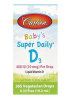 Вітаміни Carlson Baby's Super Daily D3 10 мкг 400 IU 10.3 мл