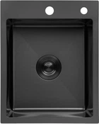 Кухонна мийка Kroner KRP PVD Schwarze 4050HM (3.0/1.0 мм)