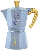 Гейзерна кавоварка Bialetti Moka Express Bridgerton на 6 чашок 300 мл Синя (8006363074346)