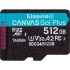 Карта памяти microSDXC Kingston Canvas Go! Plus 512ГБ чтения до 200 МБ/с запись до 90 МБ/с пластик (SDCG4/512GBSP)