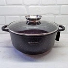 Кастрюля котел с мраморным антипригарным покрытием 2.3 л-20 см Edenberg EB-8116