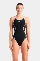 Купальник закрытый для женщин Arena PRO_FILE SWIMSUIT SOLID черный, белый 44 (008055-510)