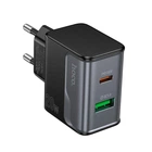 Сетевое зарядное устройство адаптер Hoco CS71A Star Speed charger |1Type-C/1USB, 3A/20W, поддержка быстрой зарядки PD/QC, многоуровневая система защиты, универсальная совместимость| Черный