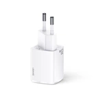 Мережевий зарядний пристрій адаптер USAMS T37 Super Si Fast Charger US-CC128 |1USB/1Type-C, 3A/20W, підтримка швидкої зарядки PD3.0/QC, багаторівневий захист, універсальна сумісність, компактний| Білий