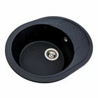 Гранітна мийка для кухні VALESO 5847 ONYX матова (чорний металік) (00120204)