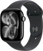Смарт-годинник Apple Watch Series 11 GPS 46mm Jet Black Aluminium Case with Black Sport Band - M/L (MEUX4RK/A)