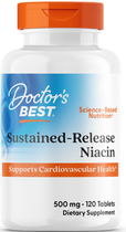 Вітамін В3 (ніацин) Doctor's Best Niacin 120 таб в упаковці (ARE-575419)