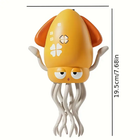 Танцующий кальмар, осьминог, музыкальная игрушка на аккумуляторе Tummy Time Octopus Smart желтый
