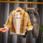 Стильний дитячий костюм "Denim Flare" Жовтий 100 см