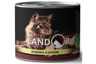 Влажный корм для кошек LANDOR Adult Turkey & Rabbit с индейкой и кроликом 200 г