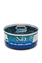 Влажный корм для кошек Farmina N&D Grain Free Ocean Cat Tuna, Cod, Shrimp & Pumpkin 70 г
